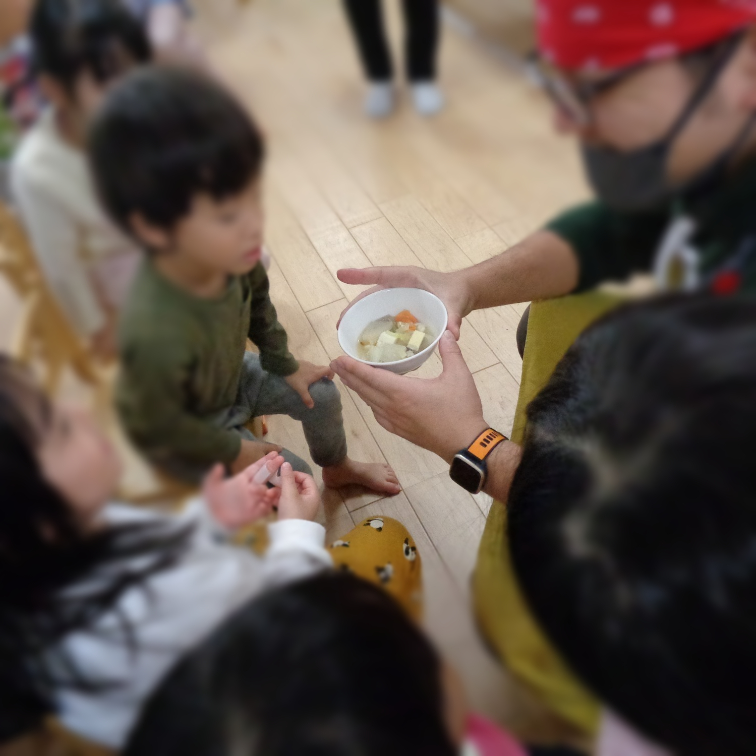 ♪　10回　ごしごし♪　「あっ　白くなってるよ」